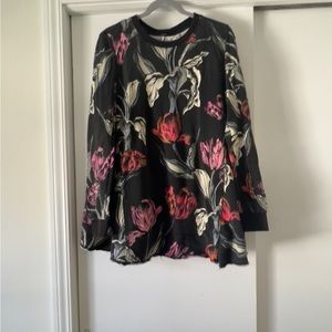 Free People Floral Sweatshirt